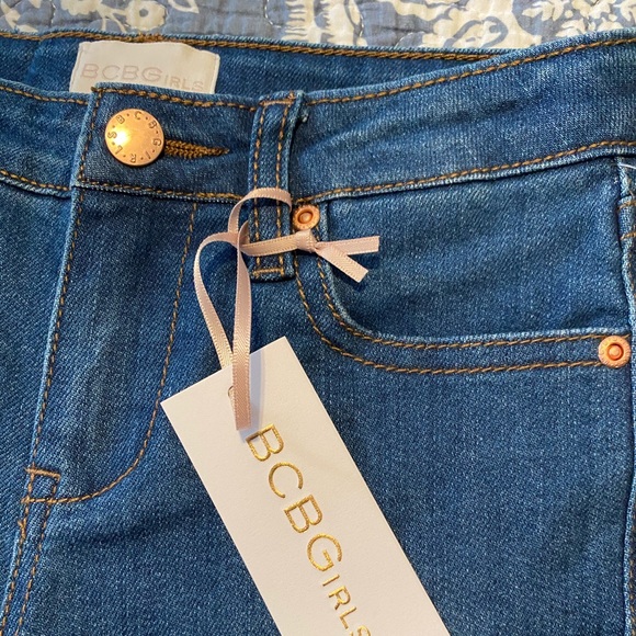 BCBG Girls Roll Cuff Stretch Denim Jeans - Picture 4 of 5